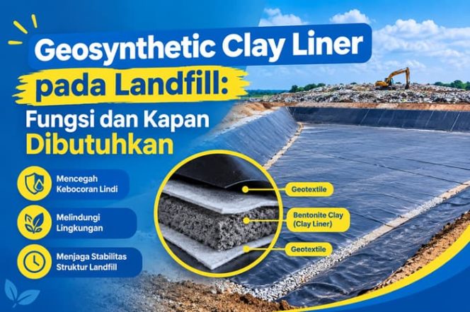 
 Geosynthetic Clay Liner pada Landfill: Fungsi dan Kapan Dibutuhkan